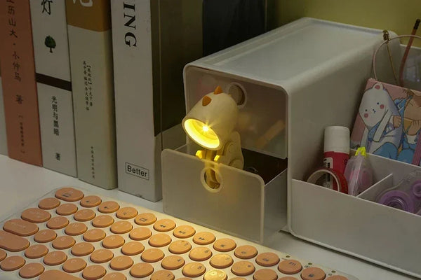 Mini Foldable Magnetic Dinosaur Night Light Battery Operated LED Lamp