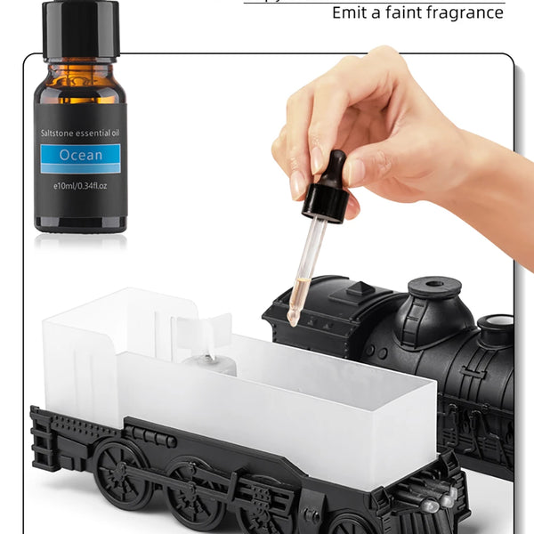 Air humidifier for model train, remote control