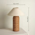 Retro Wabi-sabi Table Lamp, Medieval Wicker, Office Designer, Home Decor, Japanese Fabric Lamp