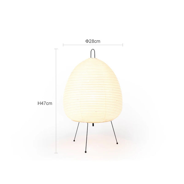 Japanese design paper LED table lamp