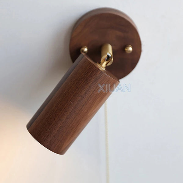 Walnut wood color lamps, Japanese solid wood