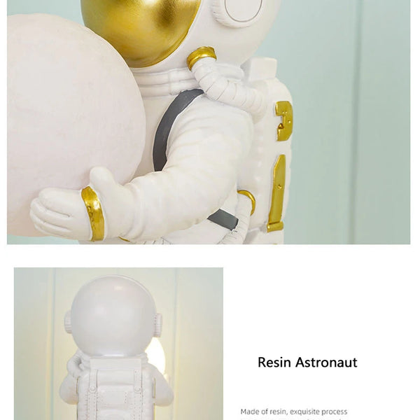 Astronaut desk lamps with rechargeable battery
