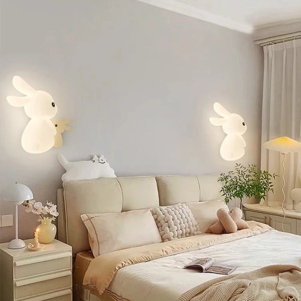 Cute Rabbit Wall Lamps LED