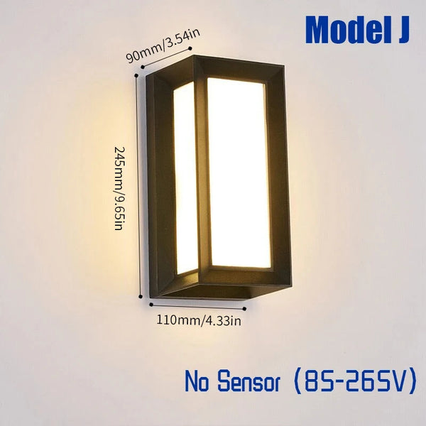 Waterproof Motion Sensor LED Wall Light for