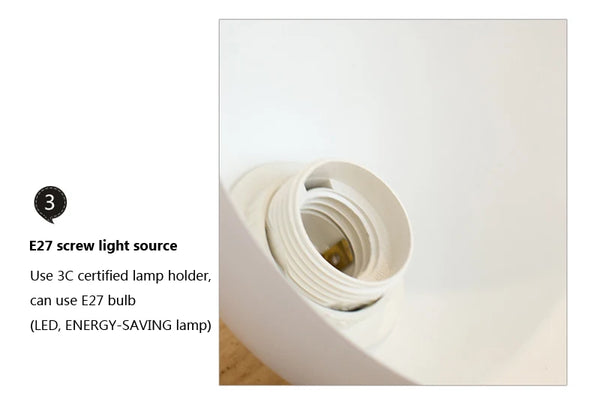 Nordic wooden LED wall lamp