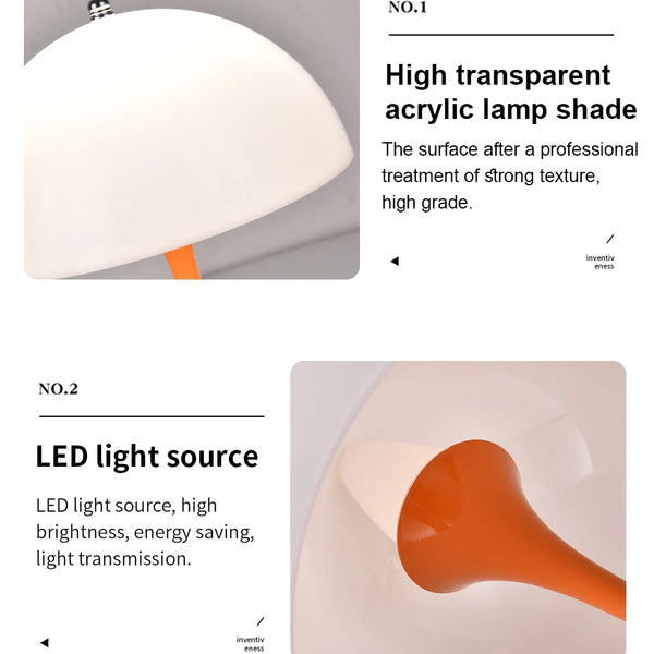 Decorative bedside lamp of the bedroom