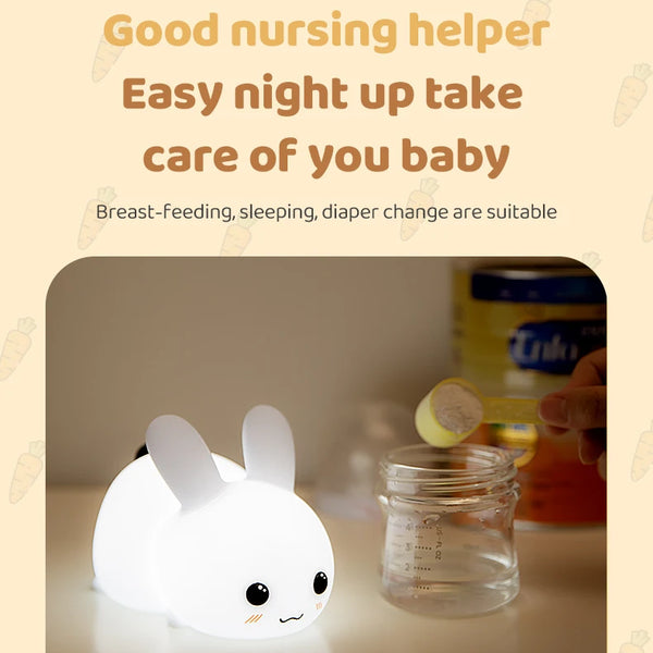Cute Bunny silicone lamp