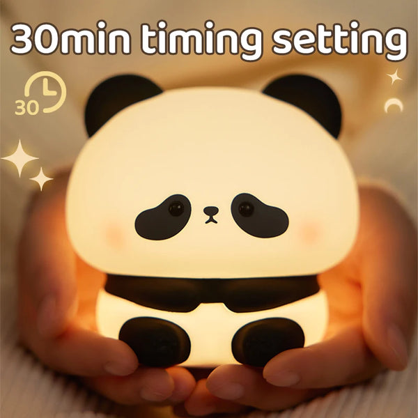Silicone panda lamp