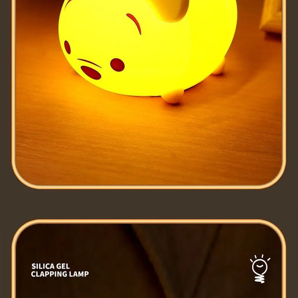 Disney Cartoon Cute Alien Night Light Silicone Bedside Lamp