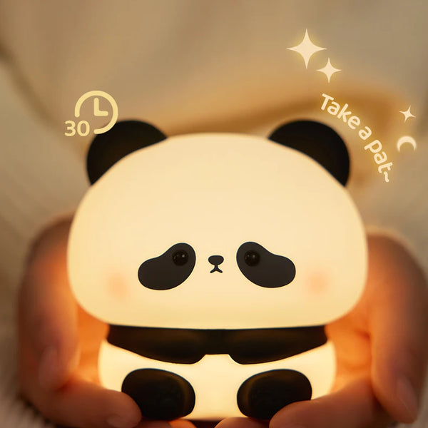 Silicone panda lamp