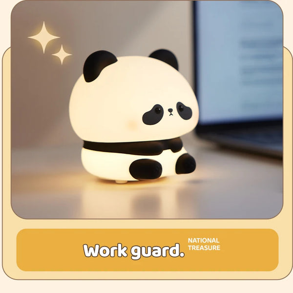 Silicone panda lamp