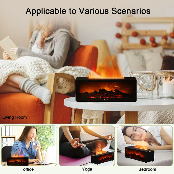 Home Aroma Humidifier, Automatic Fragrance Diffuser with LED Light and Remote Control