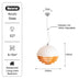 Modern Nordic sunset light acrylic glass pendant light indoor chandelier