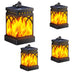 2/4-Pack Solar Flame LED Lanterns β Dual Mode Outdoor Lighting for Yard, Garden & Camping