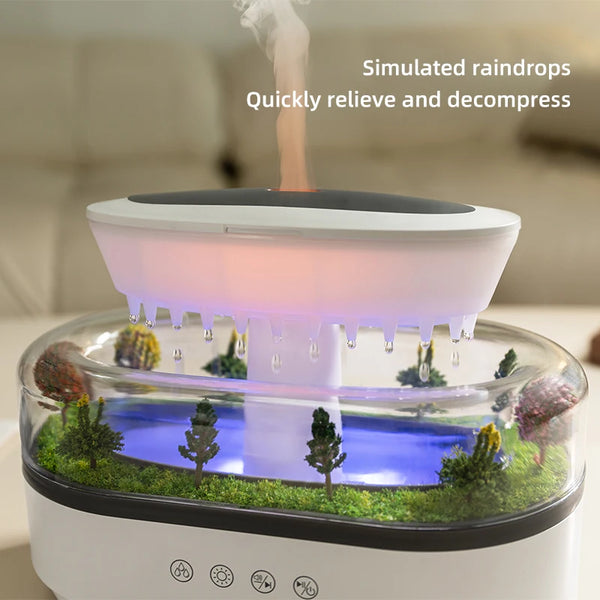 Air Humidifier with Colorful Light, White Noise, Essential Oil Diffuser, Ultrasonic Home Fragrance Diffuser
