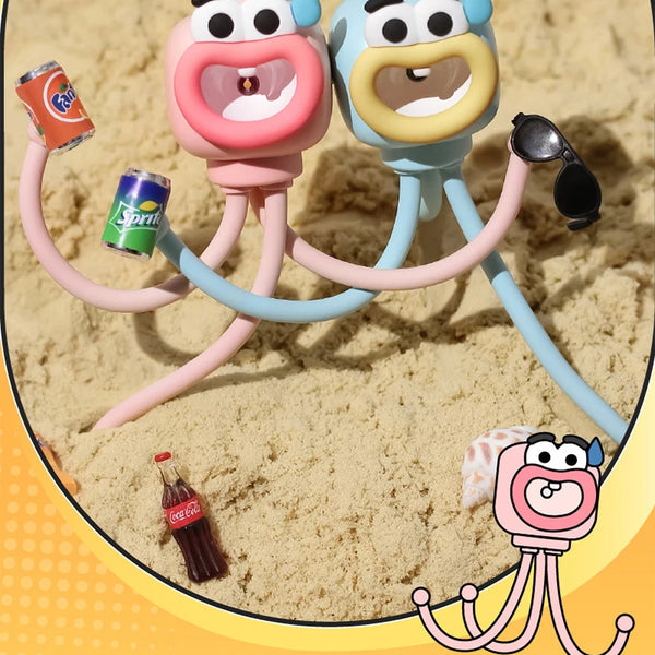 Mini adjustable octopus-shaped table lamp