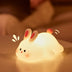Cute silicone bunny lamp with big face