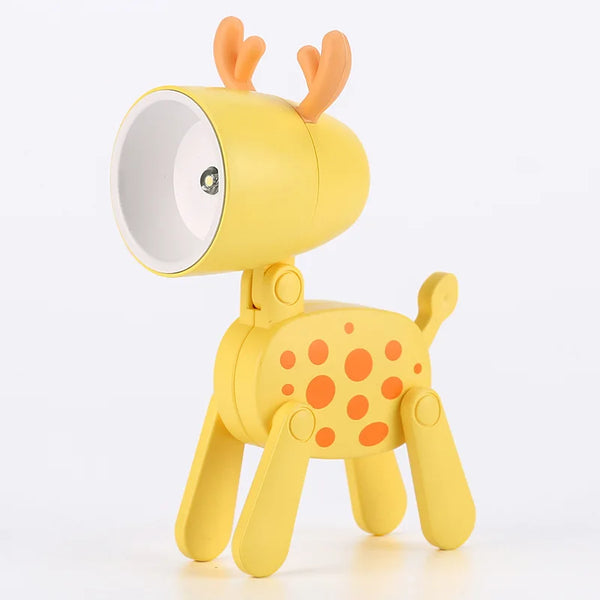 Mini LED Foldable Table Night Light Cute Animal Light