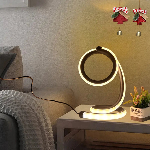 creative table lamp with creative design art style