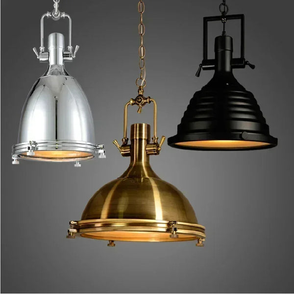 Nordic, retro, industrial, nostalgic LED pendant light