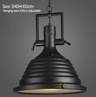 Nordic, retro, industrial, nostalgic LED pendant light