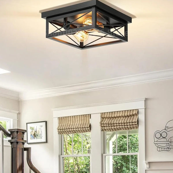 Retro industrial ceiling light