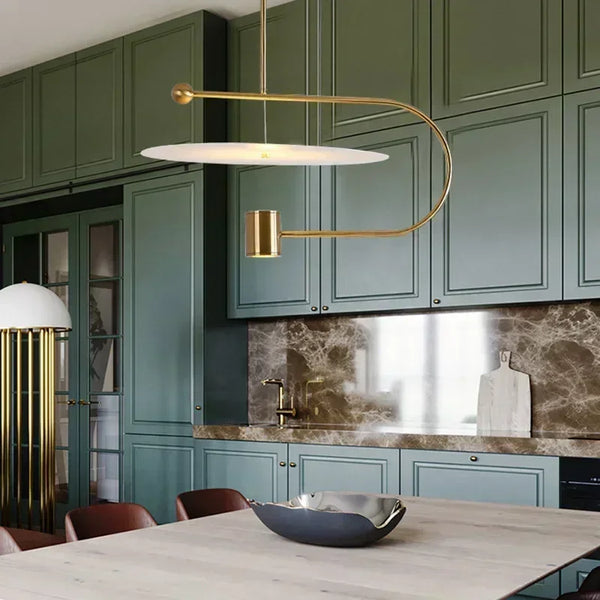 Minimalist acrylic LED pendant light, modern Nordic style