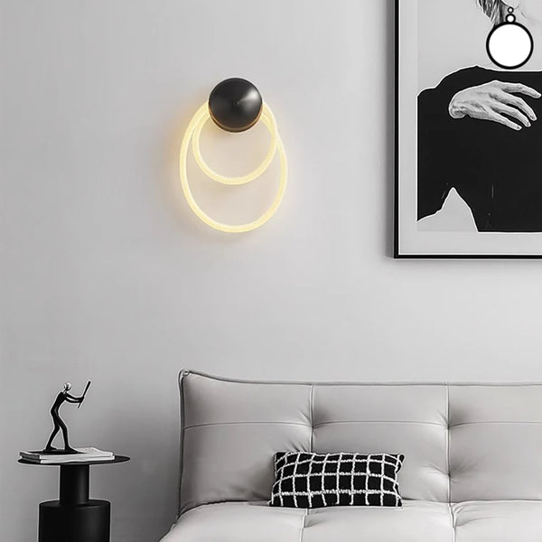 LED light with flexible curved rope