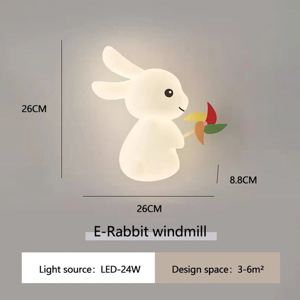 Cute Rabbit Wall Lamps LED