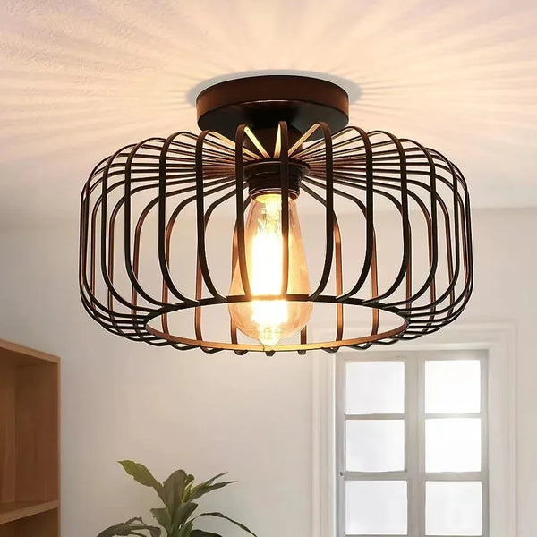 Simple birdcage ceiling ligh
