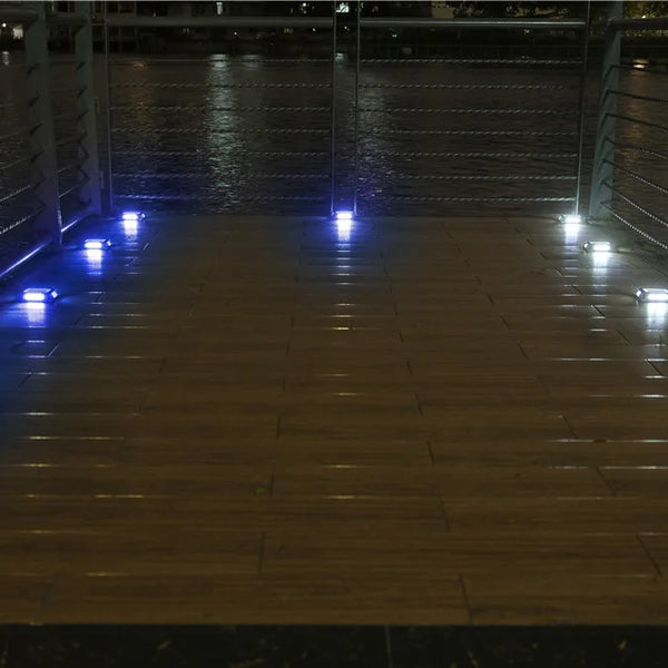 8PCS Solar Underground Deck Lights β IP65 Waterproof LED Spotlights for Garden, Lawn & Street Decor