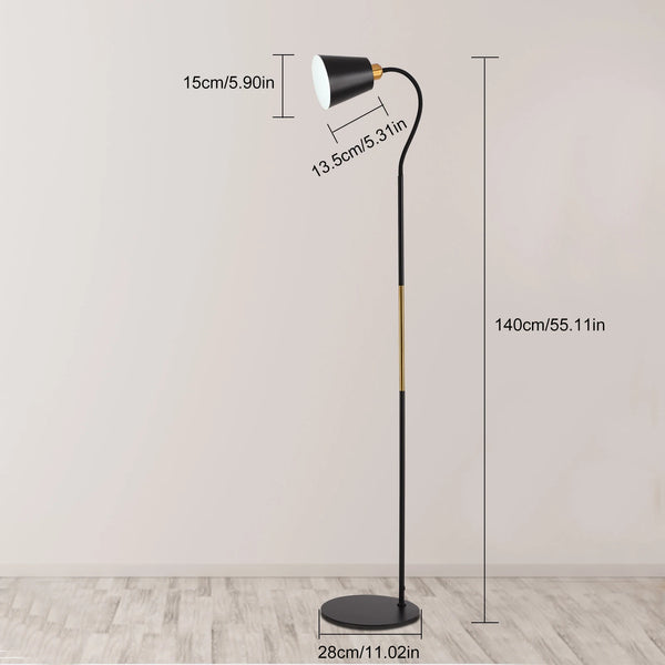 Modern and simple iron LED floor lamp
