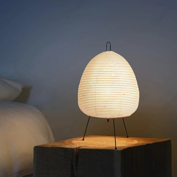 Japanese design paper LED table lamp