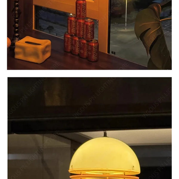 Modern Nordic sunset light acrylic glass pendant light indoor chandelier