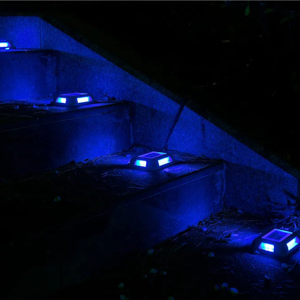 8PCS Solar Underground Deck Lights β IP65 Waterproof LED Spotlights for Garden, Lawn & Street Decor