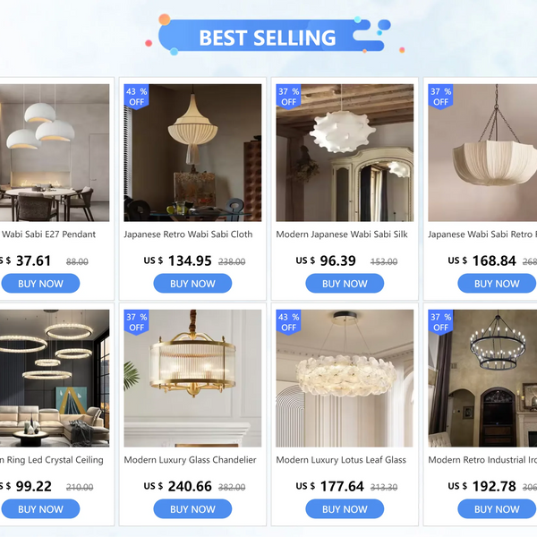 Nordic minimalist style pendant lights moon lamps