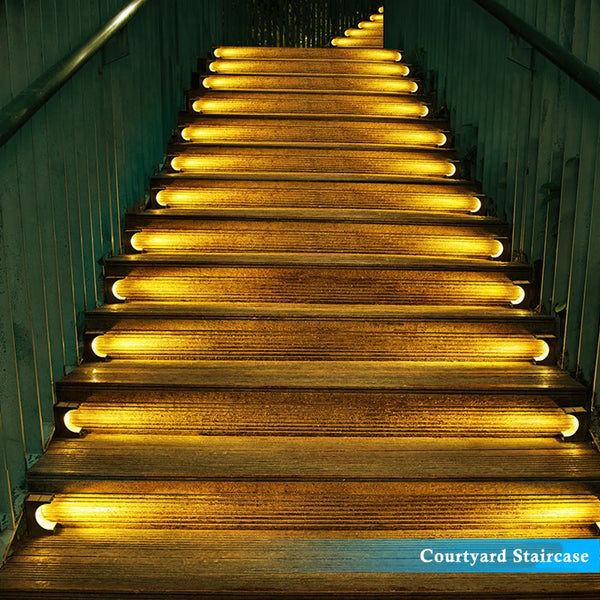 Solar Step Lights (2/4PCS) – Warm & Cool White Options | Waterproof Automatic LED for Outdoor Stairs & Decks