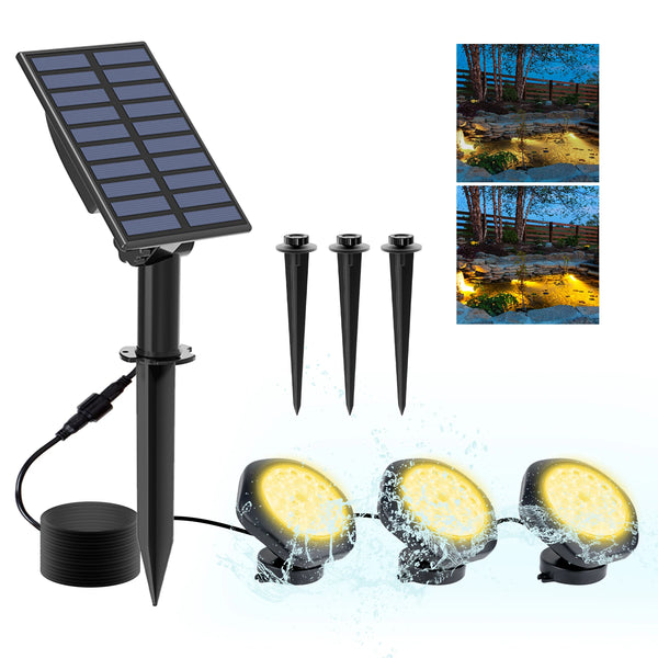 2/3/5PCS Solar Underwater LED Lights – Decorative Waterproof Lighting for Pool, Pond, Fountain, Aquarium & Lawn