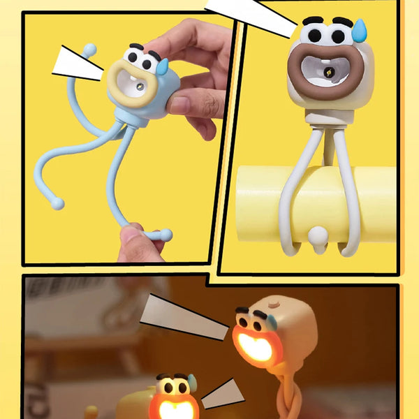 Mini adjustable octopus-shaped table lamp