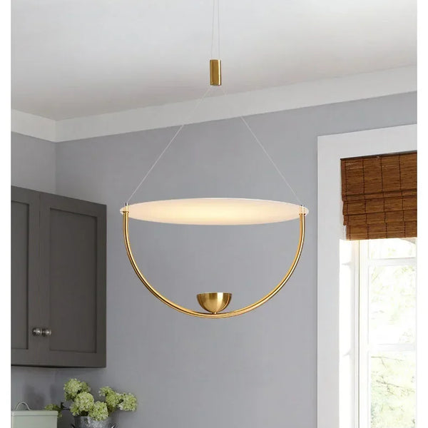 Minimalist acrylic LED pendant light, modern Nordic style