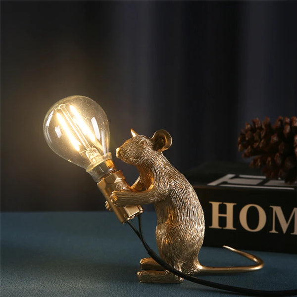 Nordic Resin Mouse Night Light, Small, Cute, Modern, LED