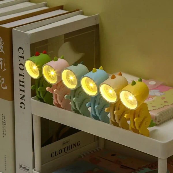 Mini Foldable Magnetic Dinosaur Night Light Battery Operated LED Lamp