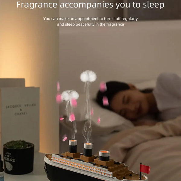 Retro Boat Air Humidifier Ultrasonic Aromatherapy Diffuser