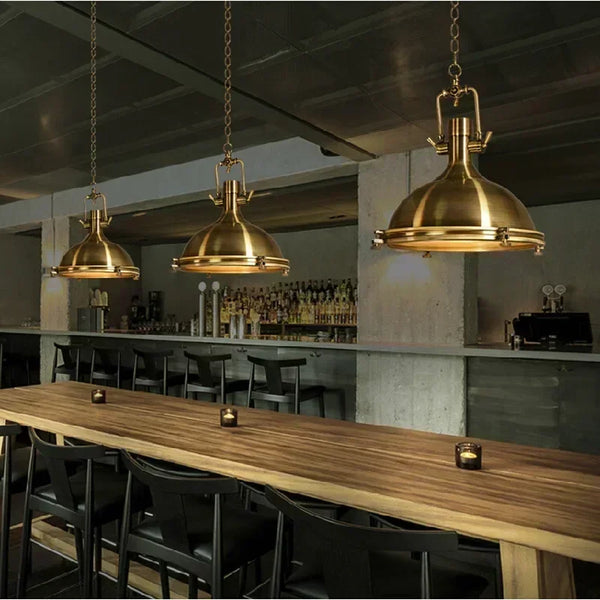 Nordic, retro, industrial, nostalgic LED pendant light