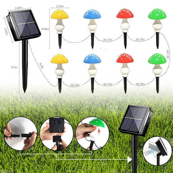 waterproof mushroom lamp for garden decoration