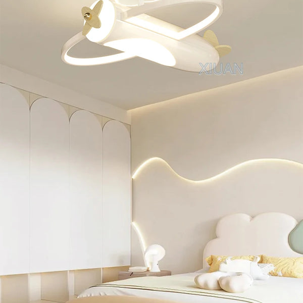 Creative Cartoon Airplane Pendant Lights