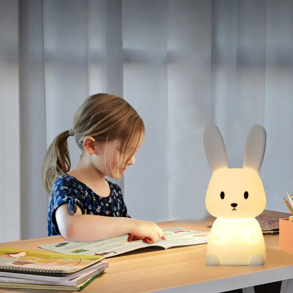 Cute silicone bunny lamp
