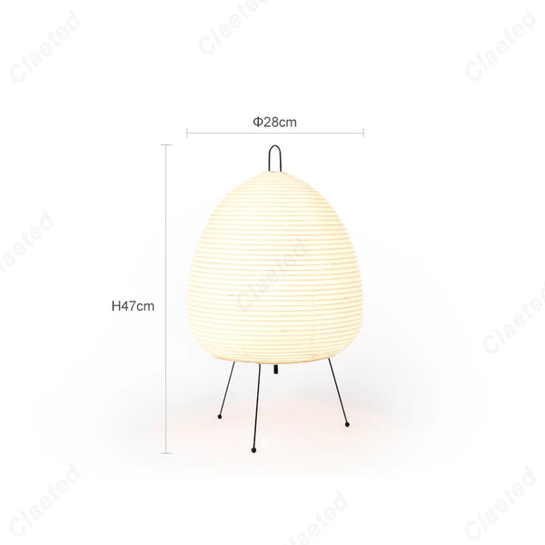 Japanese design paper LED table lamp