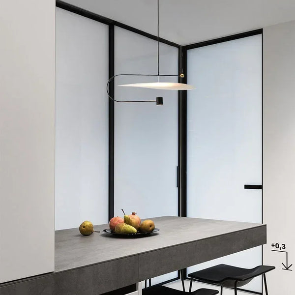 Minimalist acrylic LED pendant light, modern Nordic style