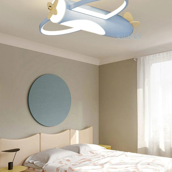 Creative Cartoon Airplane Pendant Lights